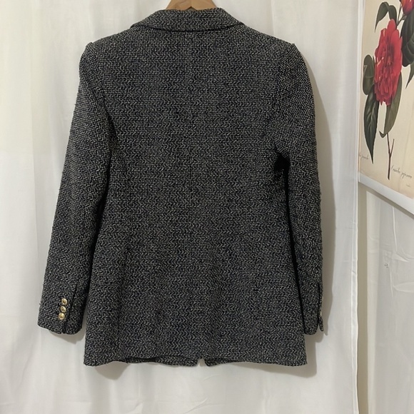 Zara Black and White Tweed Blazer - Picture 4 of 4